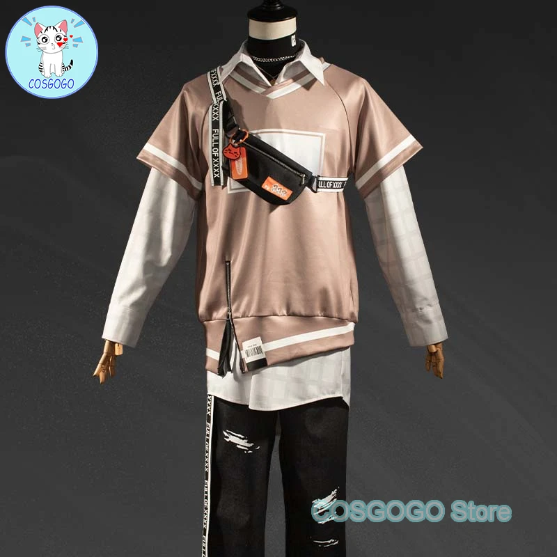 

COSGOGO Vtuber Nijisanji Alban Knox Cosplay Costume Halloween New Clothes Game Suit Leisure Handsome Party Role Play Outfit Men