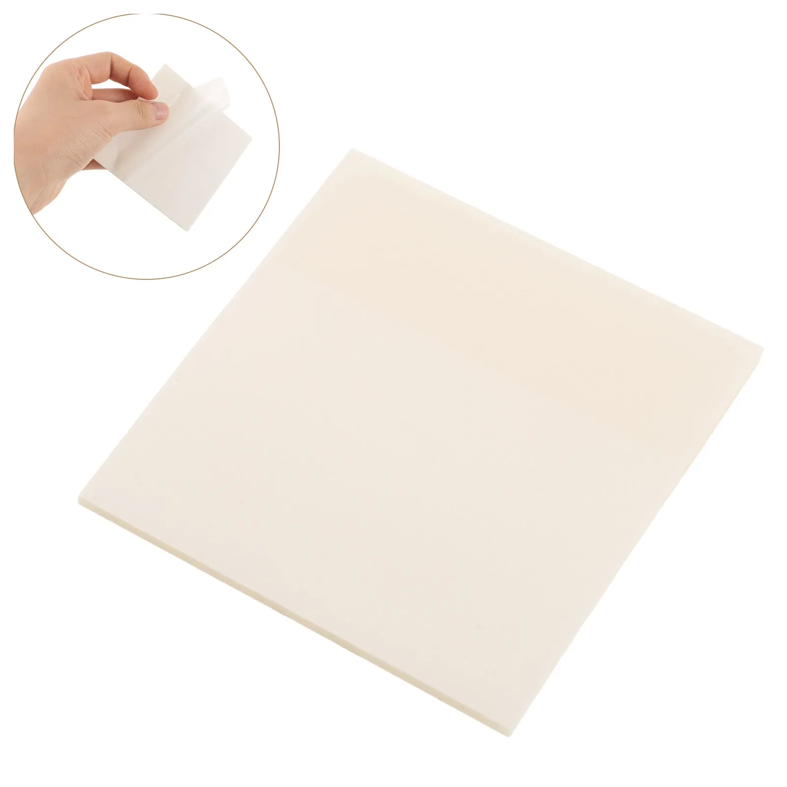 20Pcs Transparent Adhesive Note Pads Waterproof Self Stick Clear Memo Pads for Study Office School Supplies Planner Page Markers