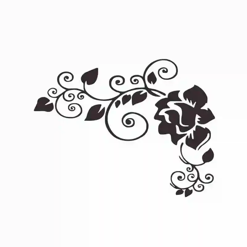 

Art flowers car stickers decal decals stylish pvc car products decoration auto parts color size can be customized