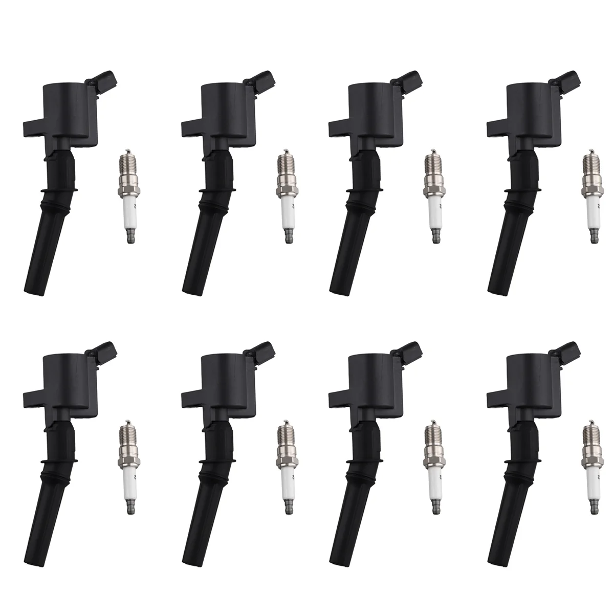 

8 Ignition Coil + Platinum Spark Plug Fit for Ford F150 Lincoln Navigator 4.6L