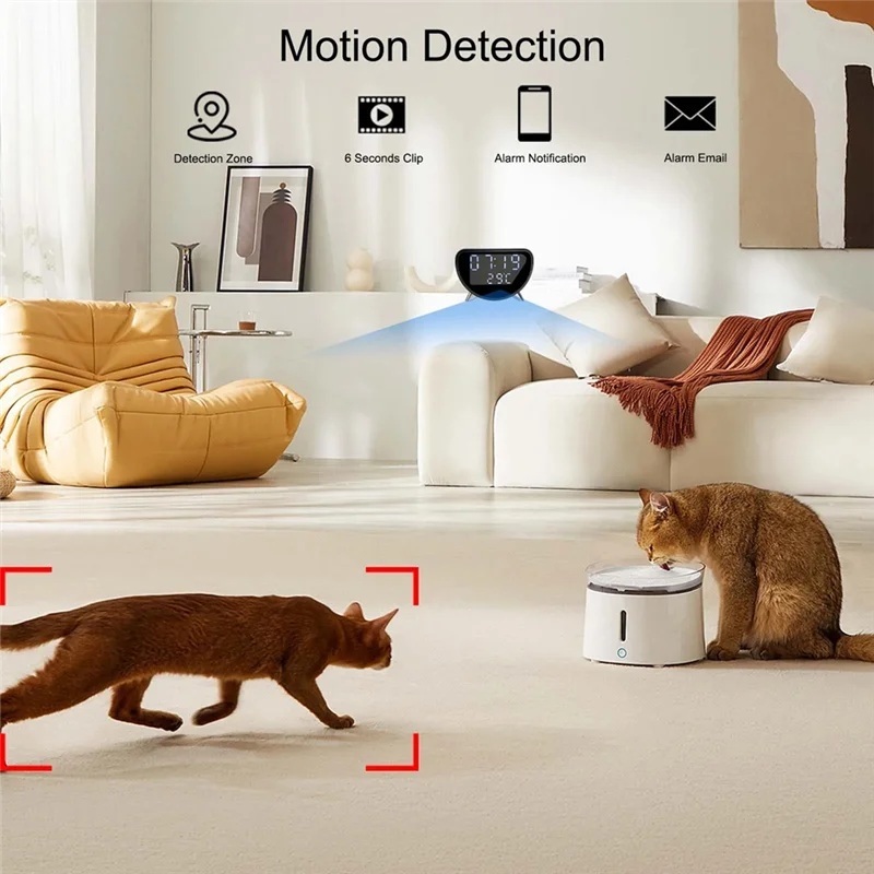 A69Z Multi-Function Alarm Clock LED Mobile Phone Three-In-One Wireless Charger Temperature Clock Wireless Charger