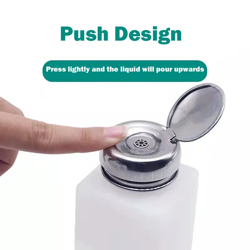 250ml/200ml/100ml Plastic Bottle Alcohol Bottle Storage Cleaner Soldering Paste Flux Press Metal Cap for Phone Tablet PC Repair
