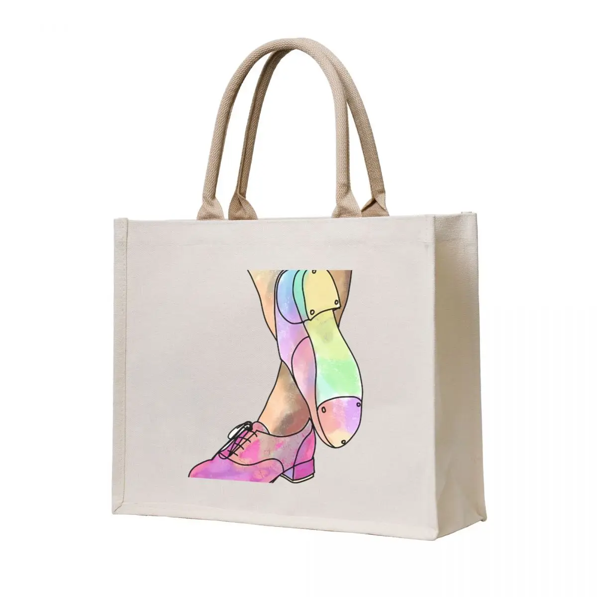 

Watercolor Tap Dance Shoes Tote Bag canvas tote custom tote bag canvas bags
