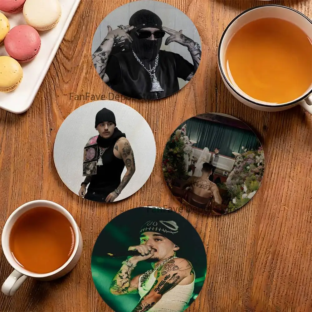 Rapper Y-Yeat AdL Coaster Wooden Drink Tray Suitable for Restaurants and Coffee Shops Easy To Wash and Clean