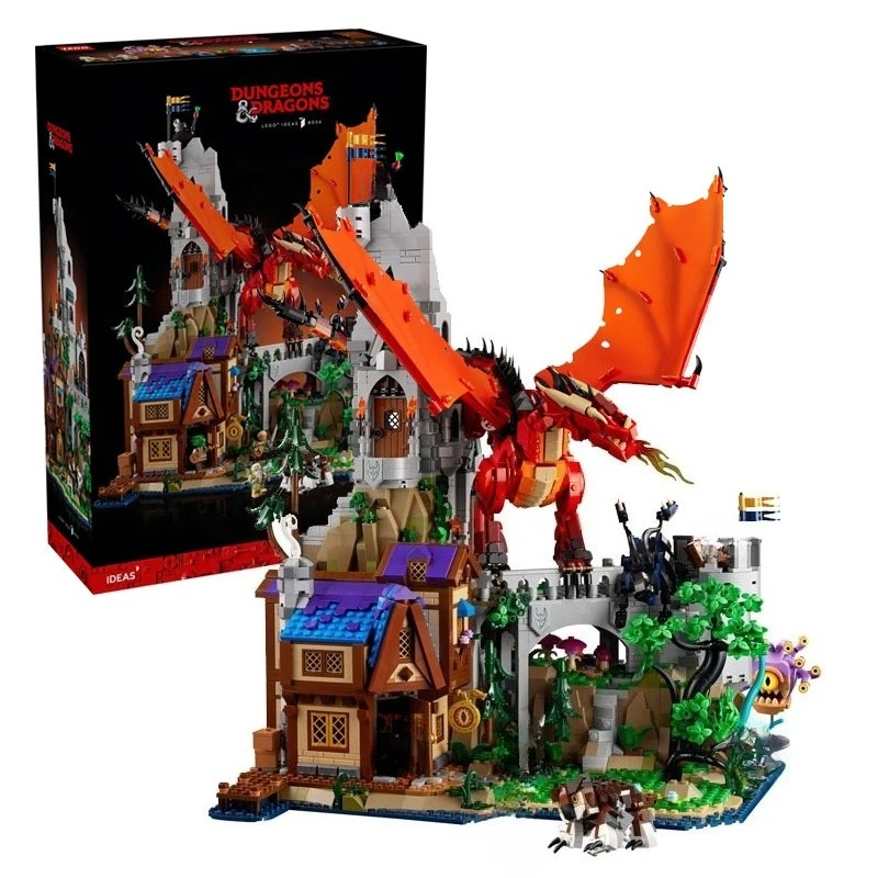 

3745PCS Creative Dungeons and Dragons Red Dragon's Tale Building Blocks Assemble Bricks Toy Gift For Children Adult