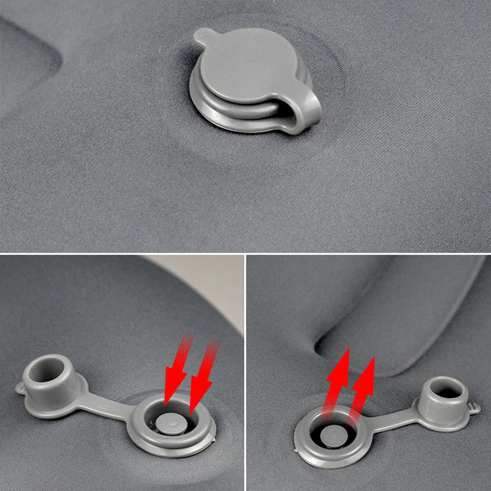 

Ergonomic Inflatable Pillow For Hiking Travel Outdoor Camping Waterproof Portable Neck Cushion Lightweight Green Rust