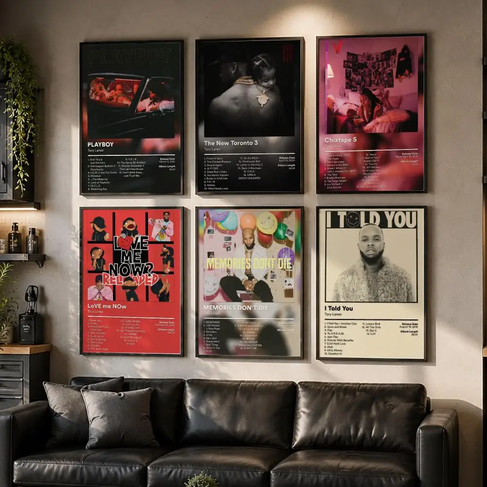 Singer T-Tory Lanez Album Music Poster HD Home Wall Stickers House Hallway Living Room Bedroom Bar Office Decor Art Prints