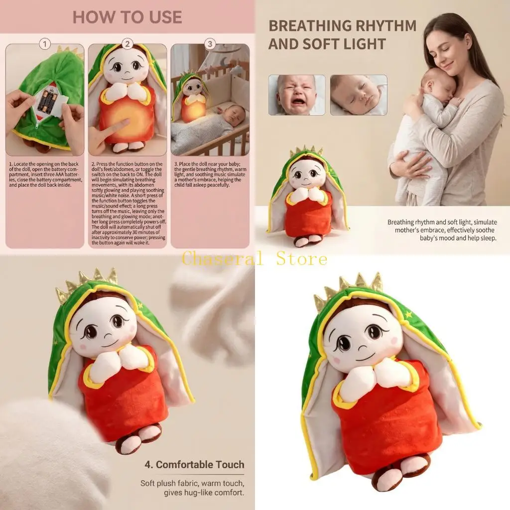 

E7CE Stuffed Animals Doll Toddlers Toy Soft Toy Stress Toy Figure for Girl