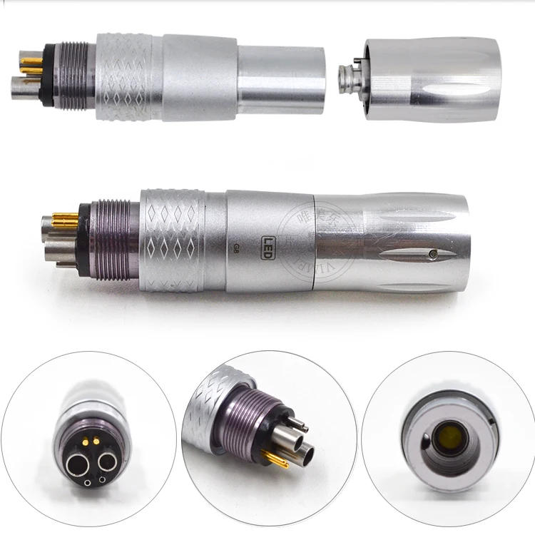 dent al LED  Handpiece Coupling  2/4/6 hole Quick Connector Adaptor Fit dent al High Speed Handpiece Dentisit  Tools Optional
