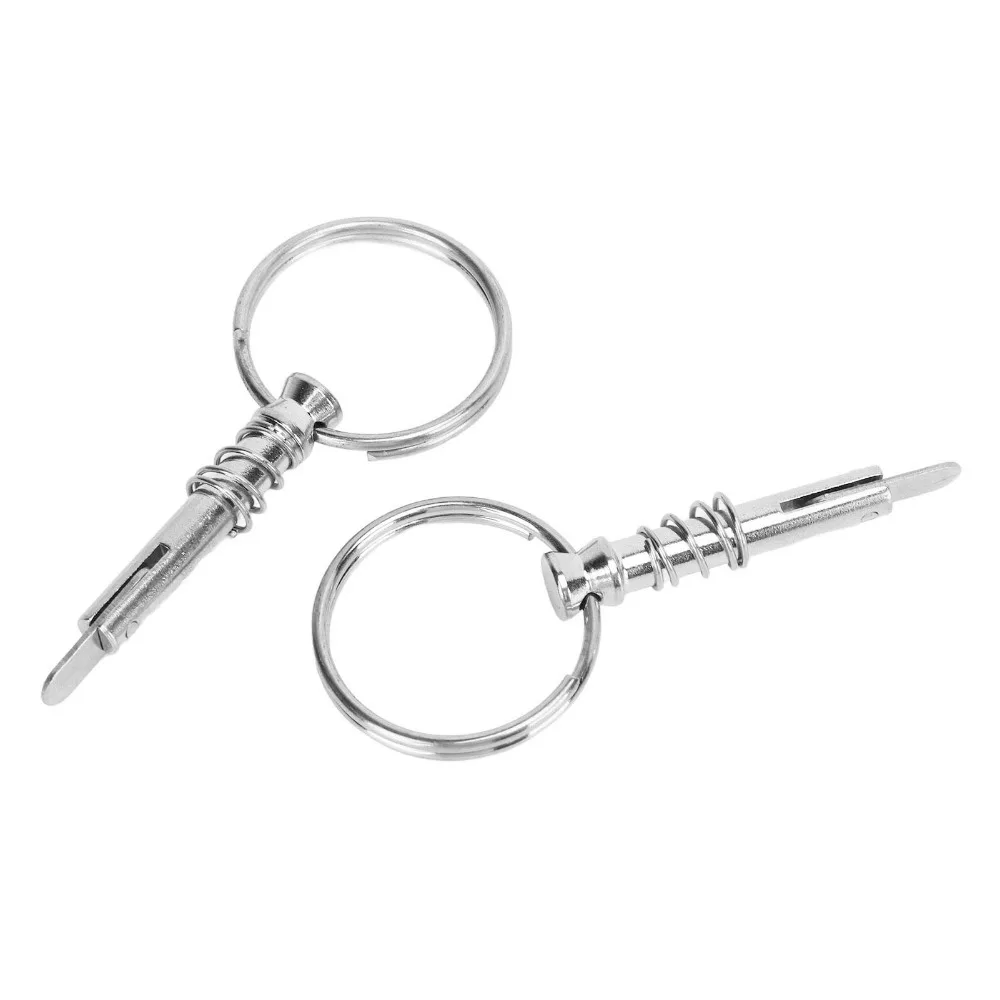 2PCS Reliable 316 Stainless Steel Quick Release Pin Corrosion Resistant Bimini Top Pin Boat Pin Marine Use