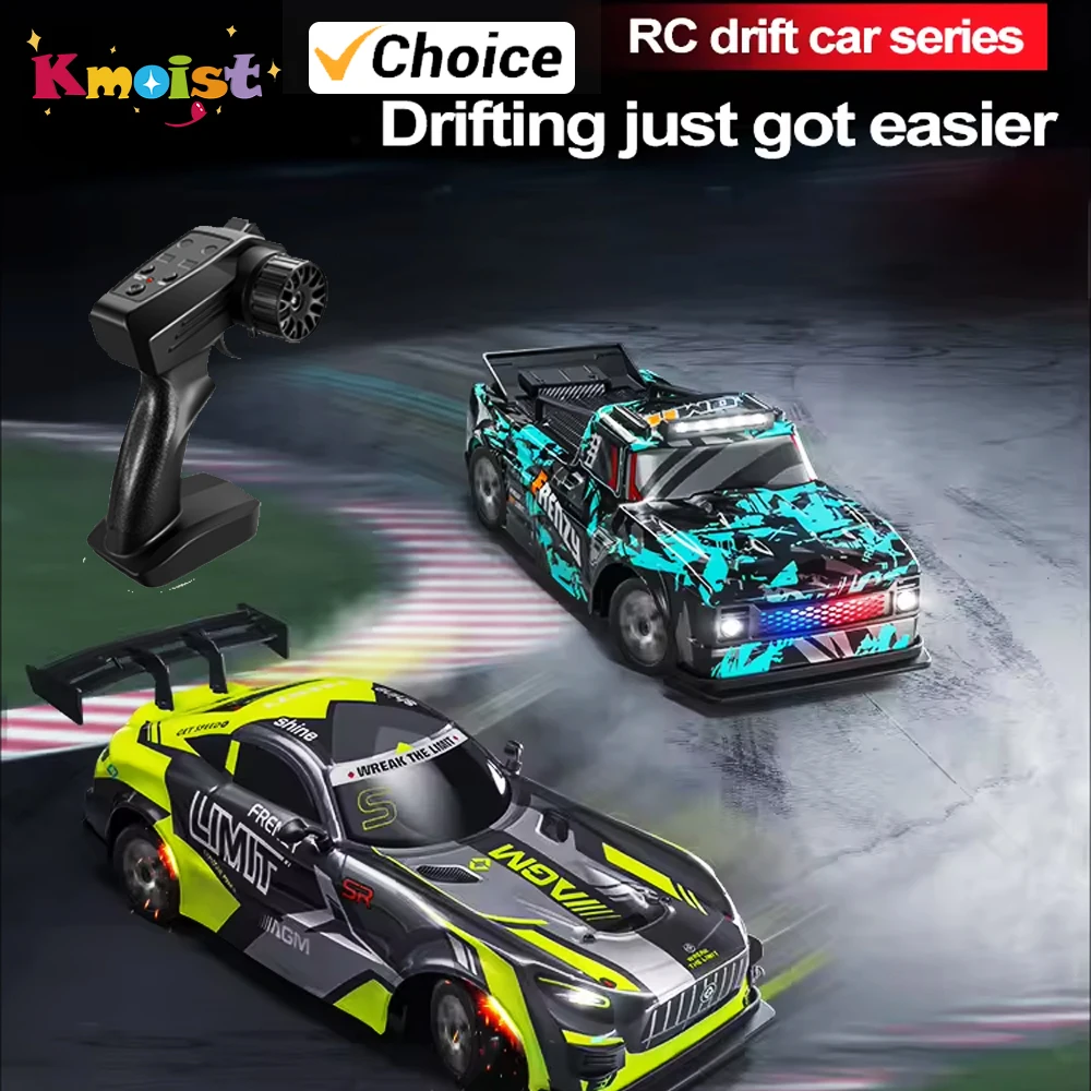 2.4Ghz 1/16 Rc Drift Car 4Wd High Speed Racing Remote Control Vehicles with Lights Controller Racing Game Toys for Boys Kid Gift