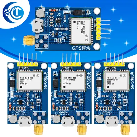 Moduł pozycjonowania satelitarne GPS Neo-6m, płytka rozwojowa NEO-7M 7M NEO-8M NEO-9M dla Arduino STM32 C51 51 MCU Mikrokontroler