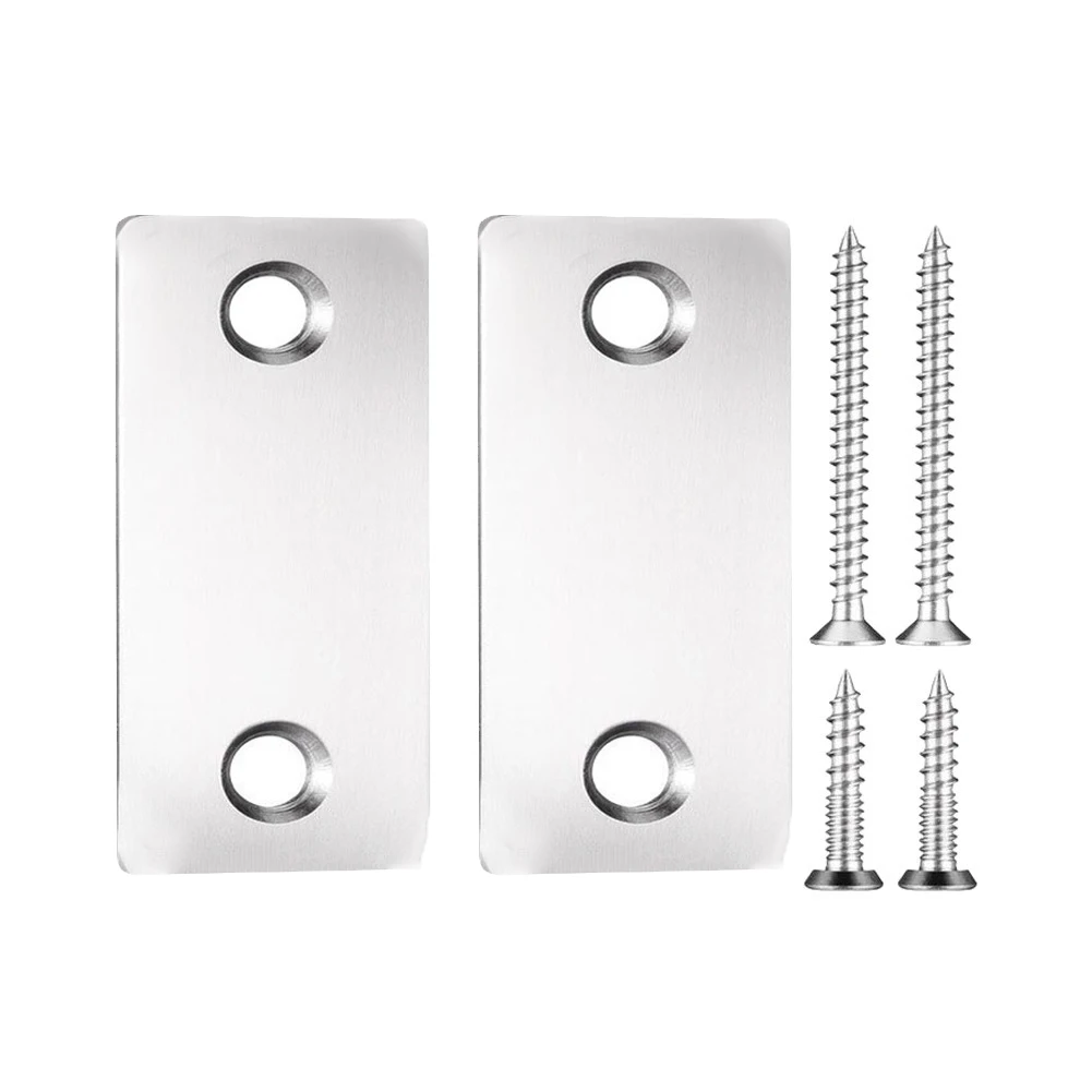 Stainless Steel Door Strike Filler Plate Set for Consistent Performance in High Traffic Interior and Exterior Doors