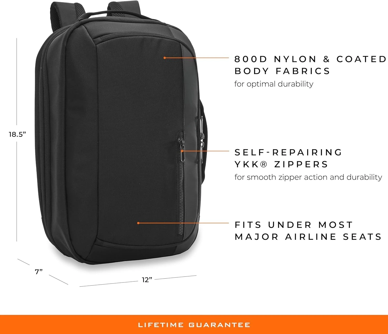 

ZDX Luggage, Black, Medium