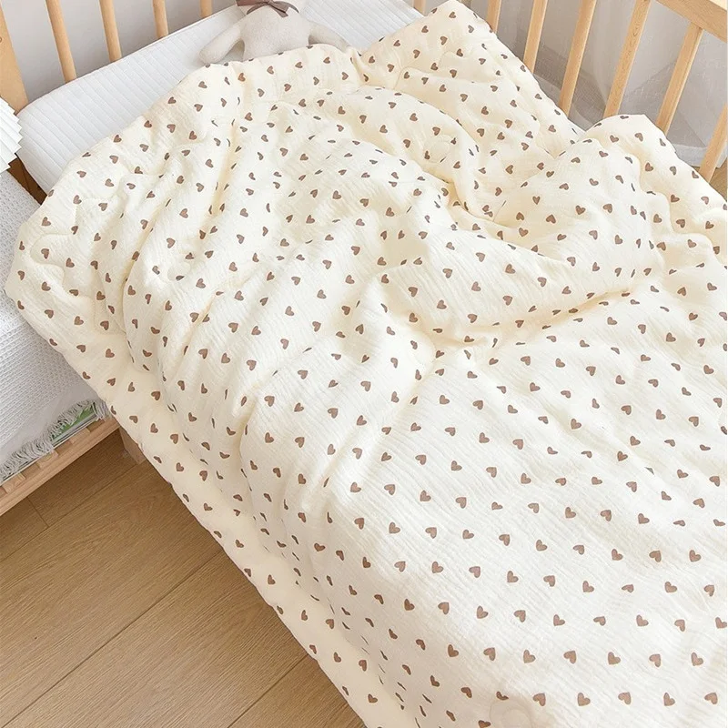 Manta de muselina para bebé, edredón de invierno para recién nacido, oso coreano, conejito, cálido, ropa de cama para niños, cuna, envío directo