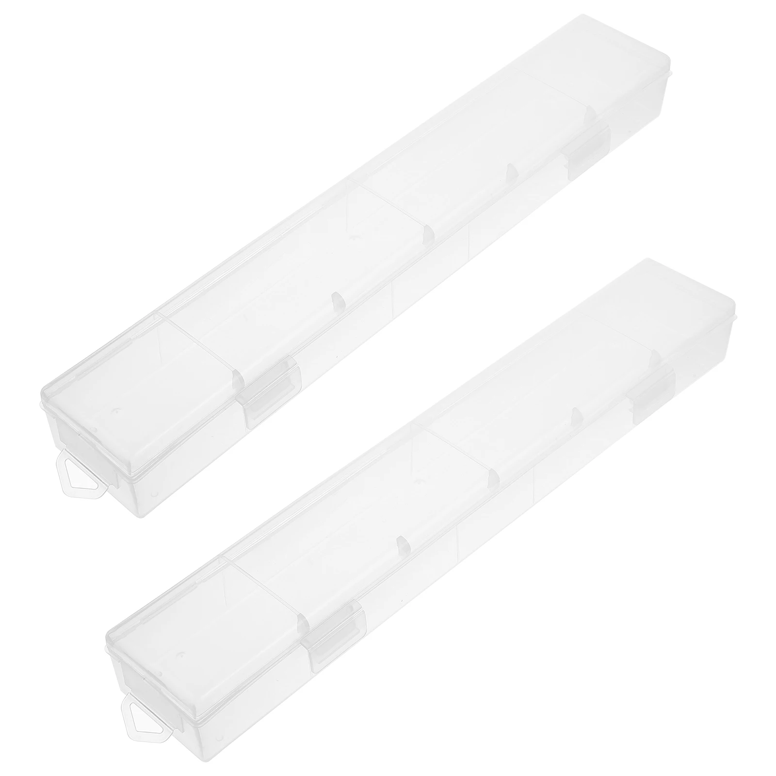 

Transparent Pencil Box Water Color Pens Case Small Storage Container for Kids Supplies Calligraphy Pen Box Crayon Organizer