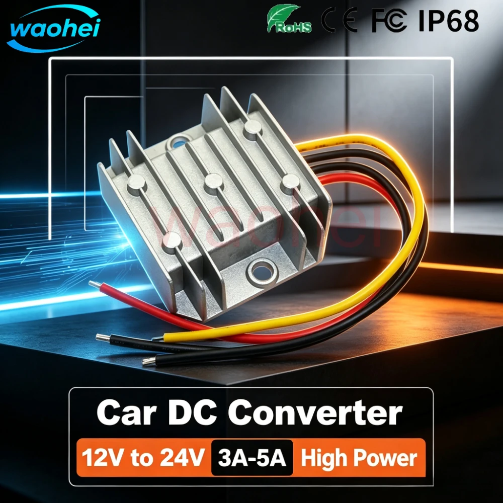 Step-up 12V To 24V 3A 5A Converter 12Volt To 24Volt Boost Voltage Regulator for AUTOMOTIVES Car Truck Boat Power Supply CE ROHS