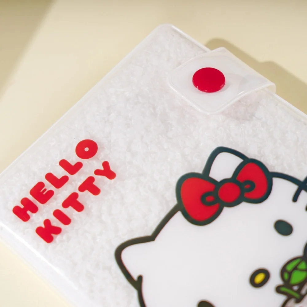 Genuine Hello Kitty Plush Snap Diary Sanrio Kt Cat Portable 64K Lined Notebook Planner For On-The-Go Quick Notes Travel Planning view 5