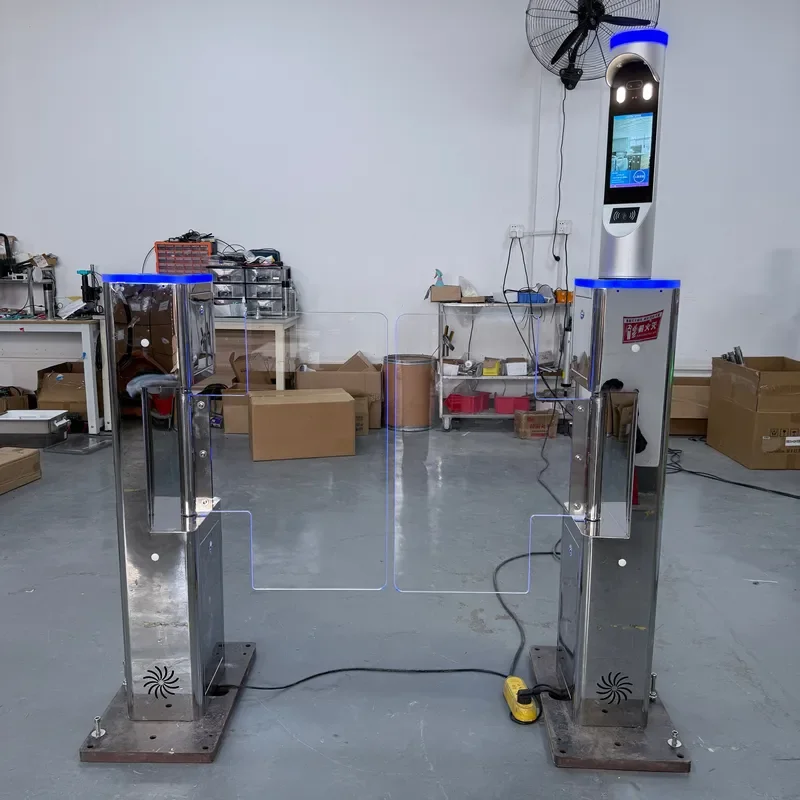 Intelligent Face Recognition Swing Turnstile Access Control Speed Gate Security Entrance Management