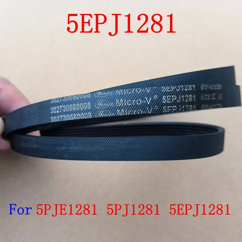 

1 Pcs Roller Washing Machine Belt 5EPJ1281 5PJE1281 5PJ1281EL For Midea Little Swan Washing machine parts