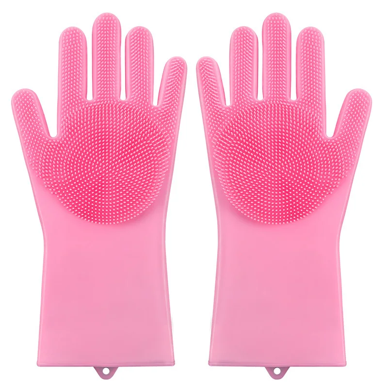 Pet Dogs Cats Shower Gloves Cat Brushes, Silicone Bath Massage Brushes Divine Tools for Dog Bathing Products Pet Accessories