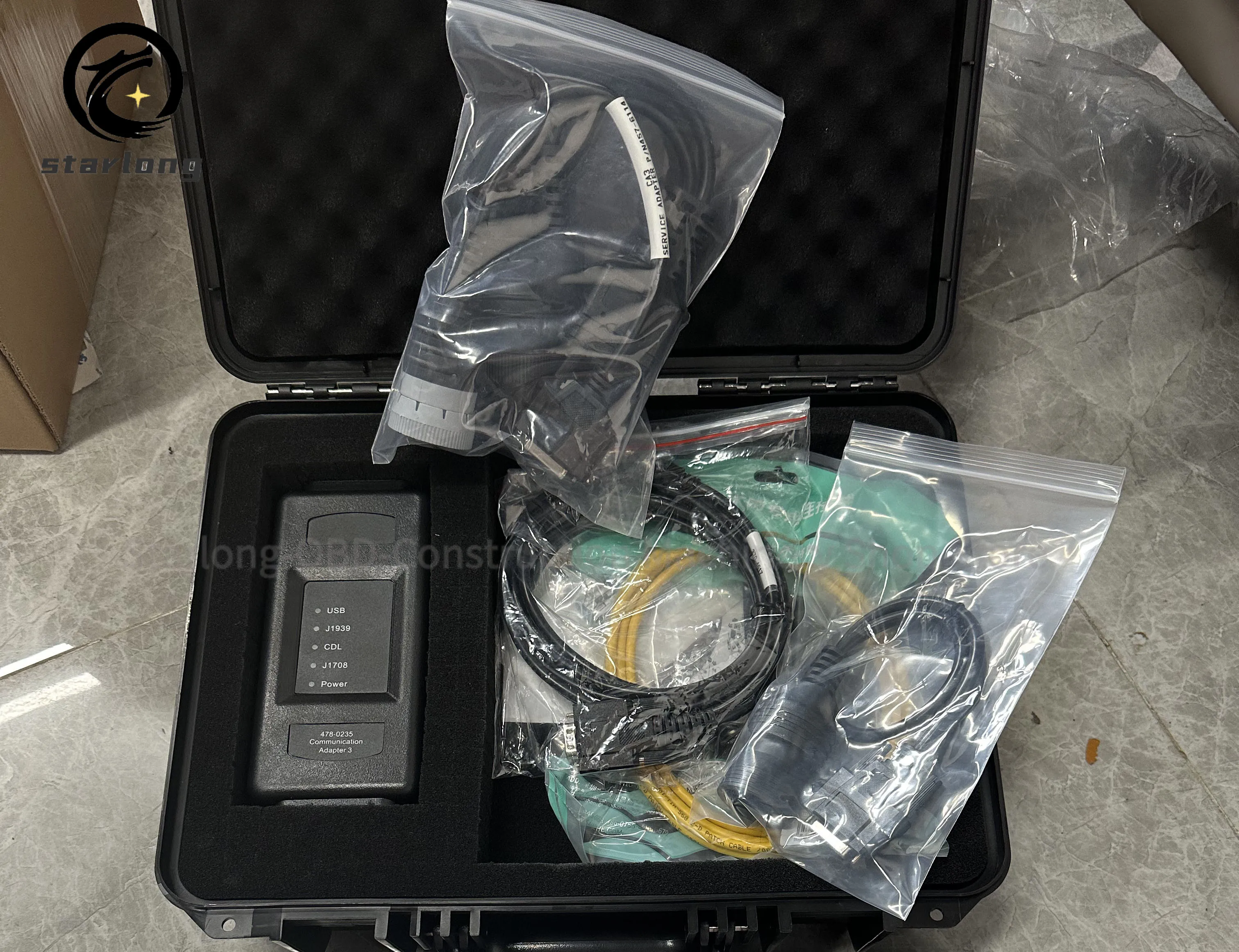 

Диагностический сканер ET4 Communication Adapter3 478-0235 538-5051 для грузовиков и экскаваторов CAT с программным обеспечением 2025A