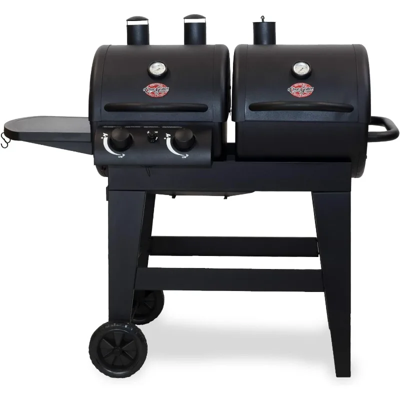 

Char-Griller® Dual-Function 2-Burner 24,000 BTU Propane Gas and Charcoal Combination Grill and Smoker