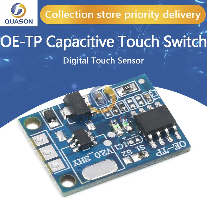 OE-TP capacitive touch button light touch switch module digital touch sensor LED no pole dimming 10A DC 5-12V