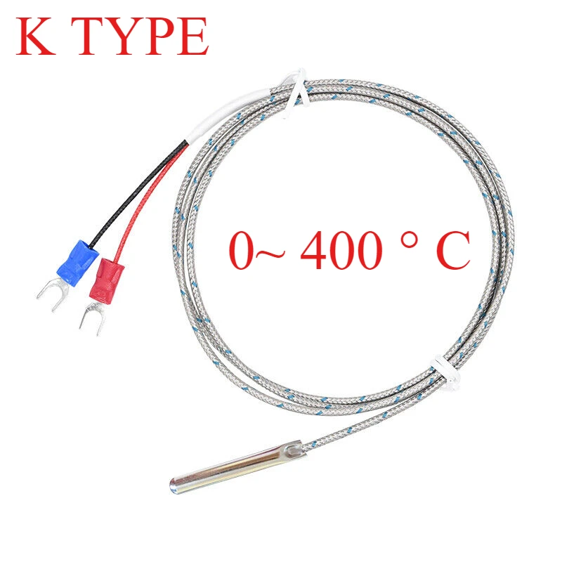 K Probe Thermocouple Temperature Probe Needle Sensing Line Small Cylinder