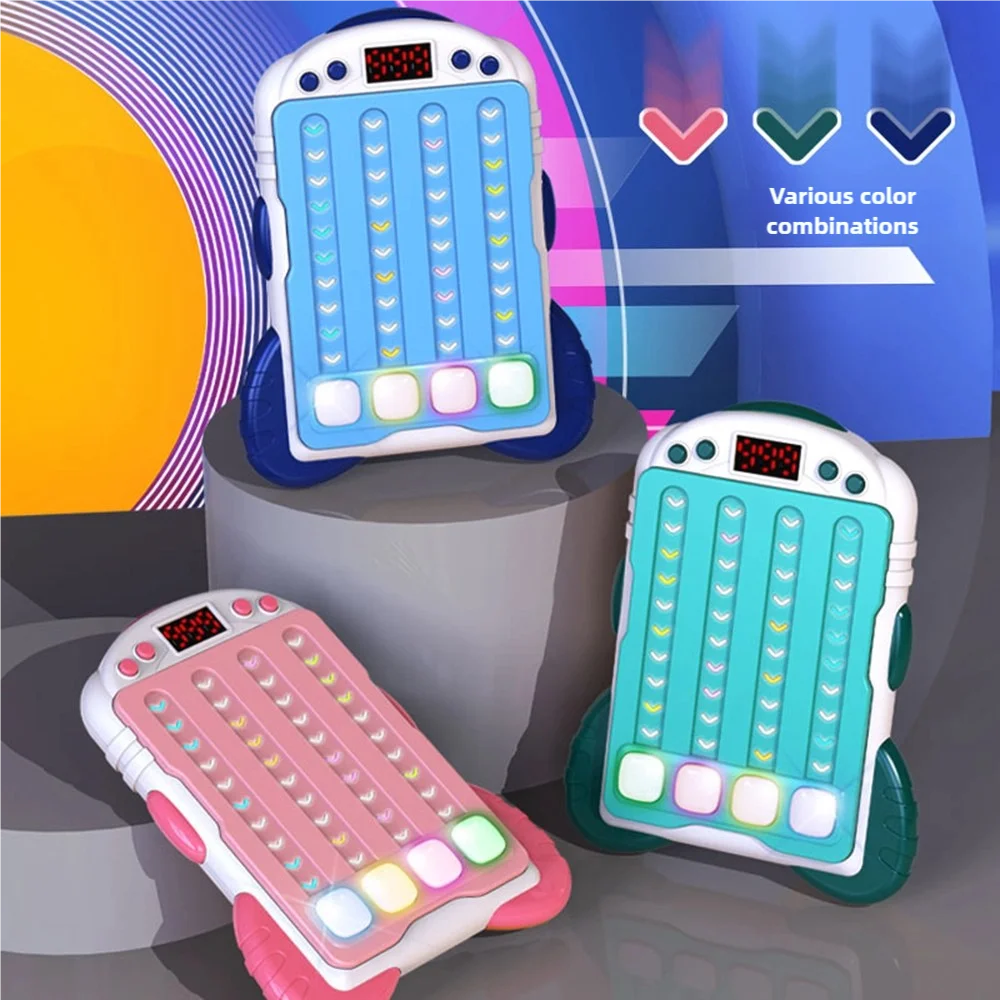 Ritmo Master Musica Velocità rivoluzionaria Push Gioco di illuminazione Educazione precoce Puzzle Decompressione Giocattolo per l'addestramento al pensiero cerebrale