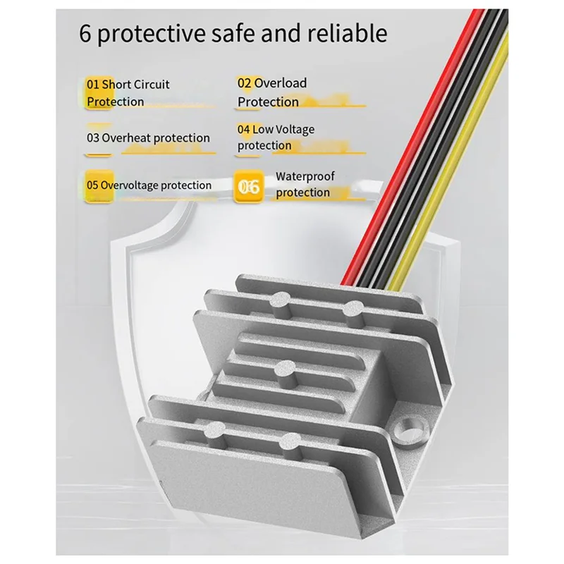 AT02-2X для адаптера литиевой батареи серии DCB 18 В/20 В + понижающее устройство постоянного тока (12 В, 10 А, 120 Вт) с предохранителем