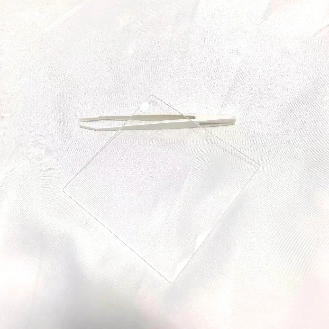 Placa de vidrio para ventana óptica, UV e IR BK7 K9 cristal transparente, con forma cuadrada o rectangular de 100x100x1mm, varios tamaños
