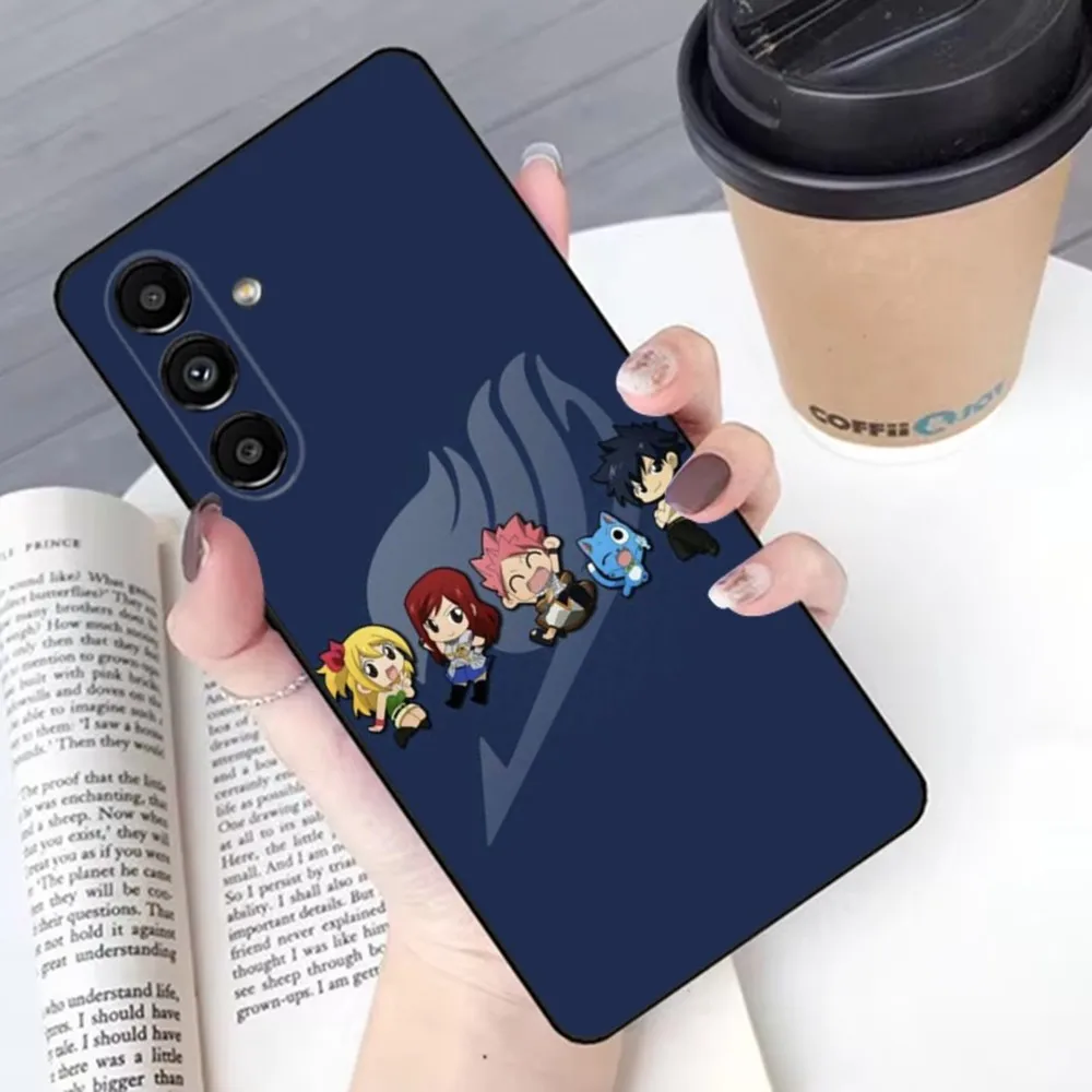 F-Fairy Tail Anime  Phone Case For Samsung S24,23,22,30,21,10,9,Ultra,Plus,Lite,FE,Soft Silicone Black Cover