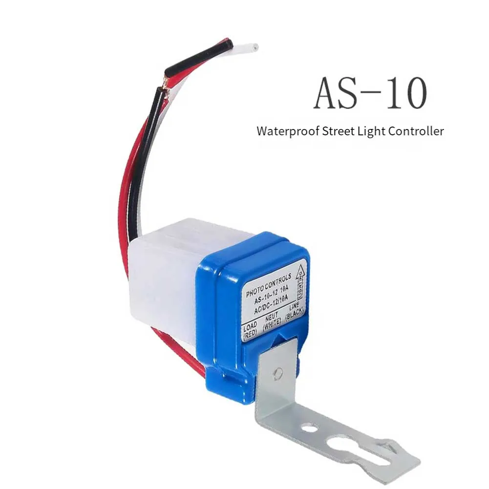 مفتاح التحكم التلقائي في الإضاءة AS10 12 فولت مع مستشعر الشفق للإضاءة الخارجية بما في ذلك لأضواء الشوارع ومصابيح المسار #6