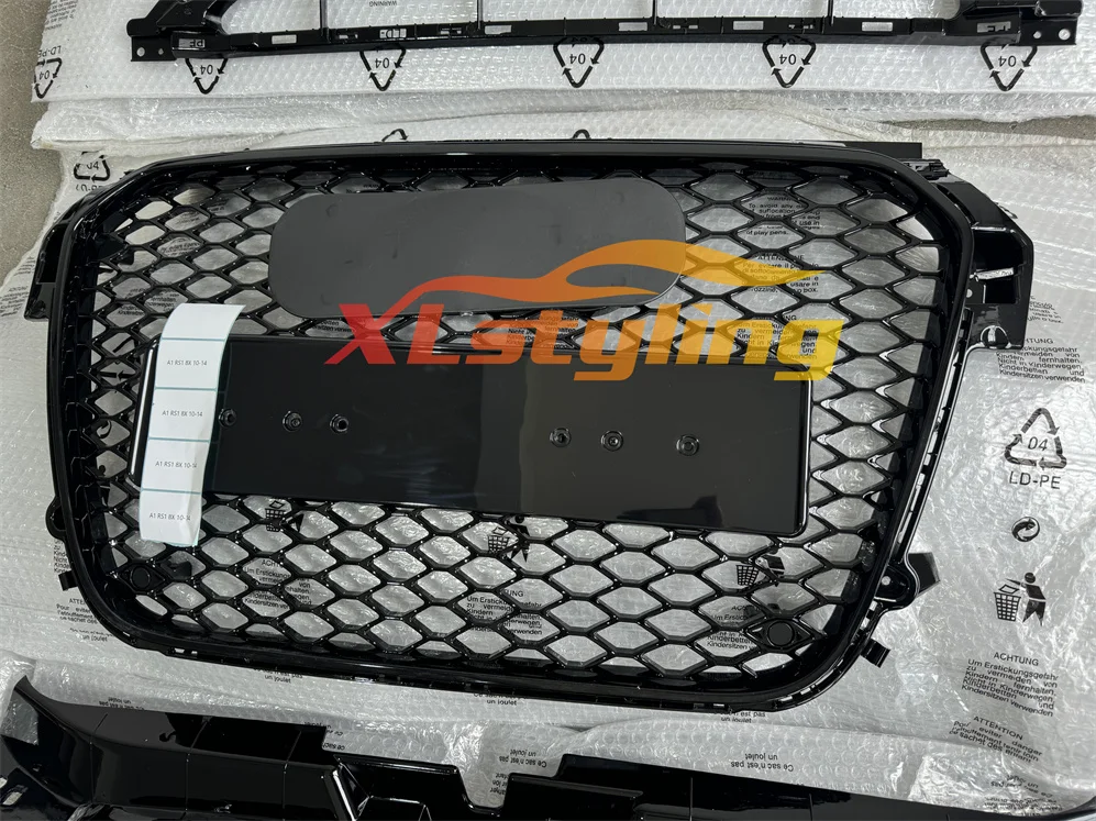 Car Auto Upgrade to RS3 RS4 RS5 RS6 RS7 honeycomb front grille For for au di A3 8P 8V A4 B8 B8.5 B9 A5 A6 C7 A7 grill