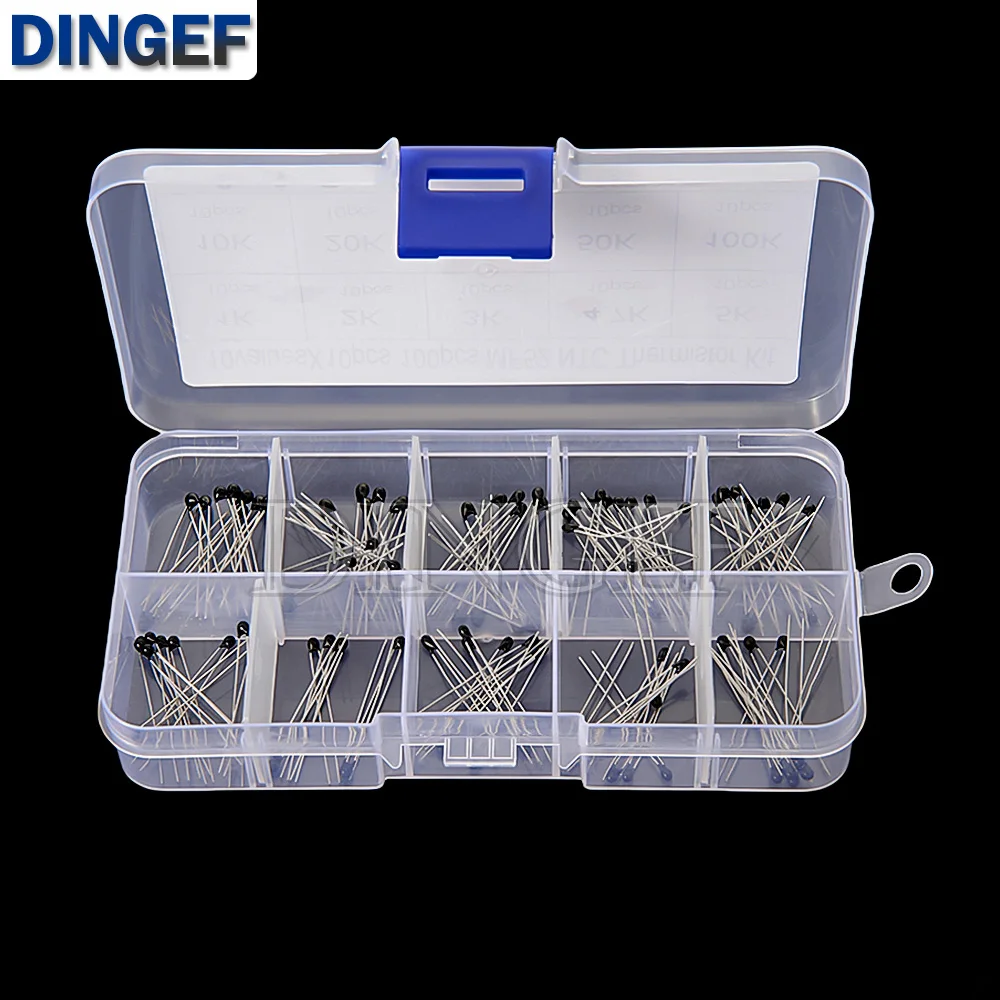 100 قطعة 10 القيم * 10 قطعة NTC الثرمستور المقاوم الحراري عدة MF52 NTC-MF52AT 1K 2K 3K 4.7K 5K 10K 20K 47K 50K 100K 5% 3950B #4