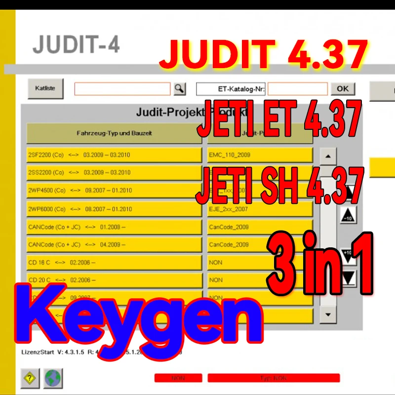 

2025 For Jungheinrich forklift Judit 4.37 + JETI ET 4.37 UPDATE 538 + SH 4.37+ Keygen