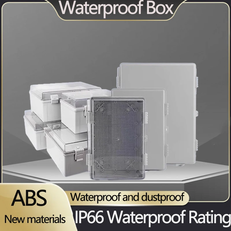 

Водонепроницаемый блок питания IP66, серая крышка/прозрачная крышка, наружная водонепроницаемая коробка, распределительная коробка