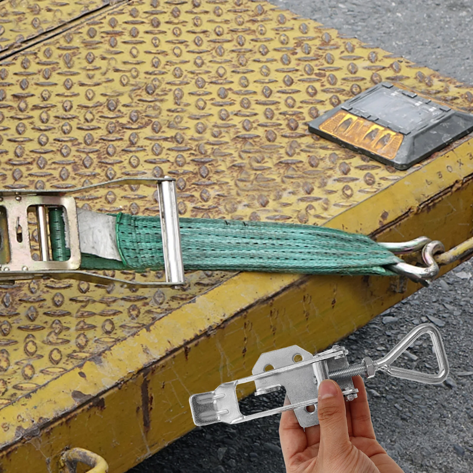 

Trailer Door Latch Assembly Heavy Duty Steel Latch for Secure Fit Replacement for Trucks and Trailers