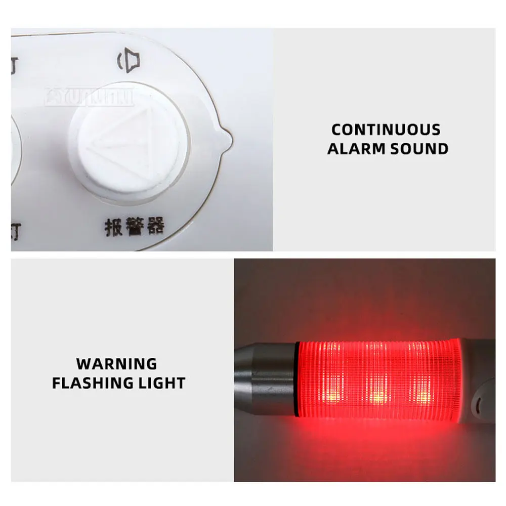 Multi Functional Audio-Visual Blind Cane Alarm Magnet Belt Safety Hammer Cane Intelligent Blind Cane