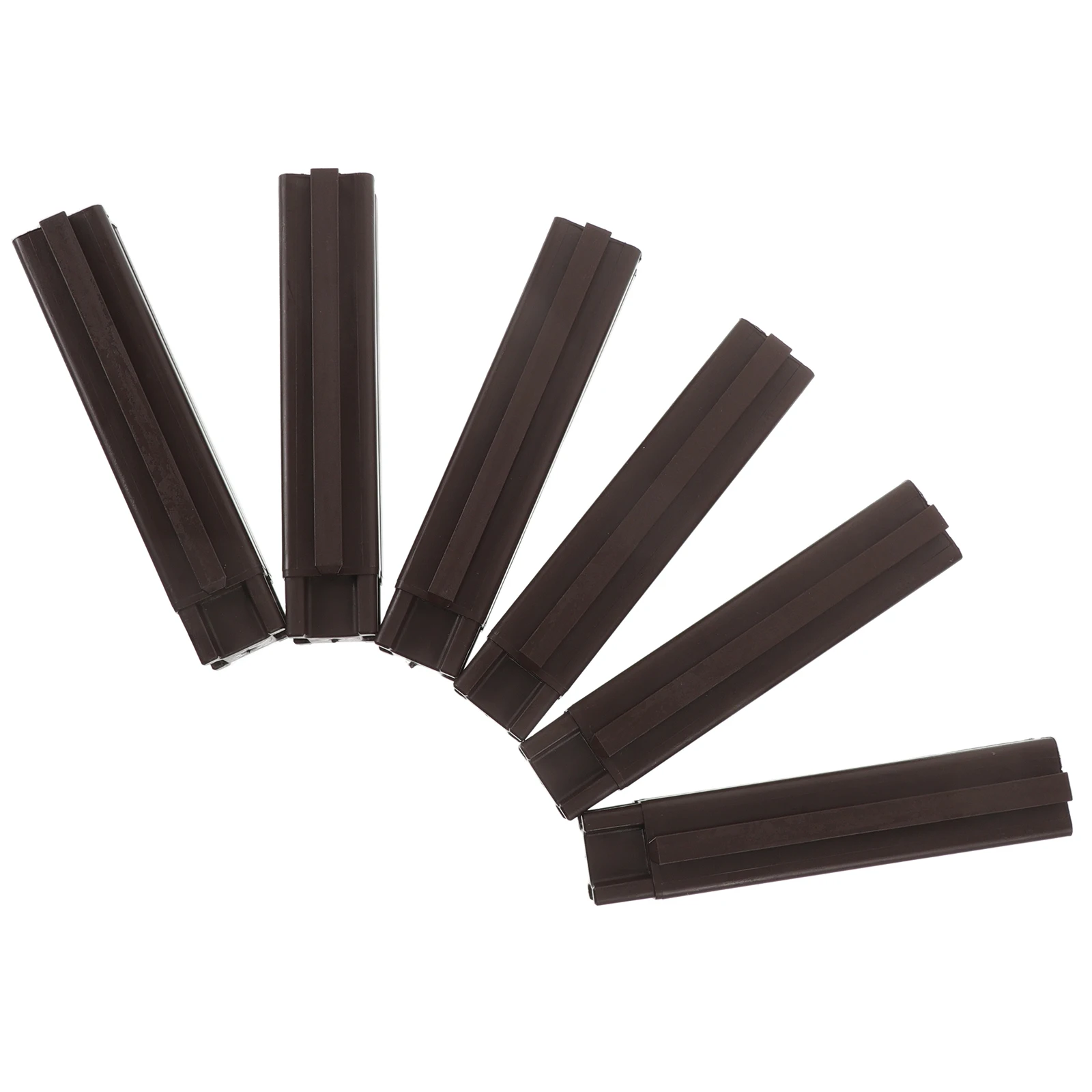 6 個植栽ボックス列プラスチックプランター足バルコニーガーデン簡単組み立て屋外スタンドレイズドベッド足交換