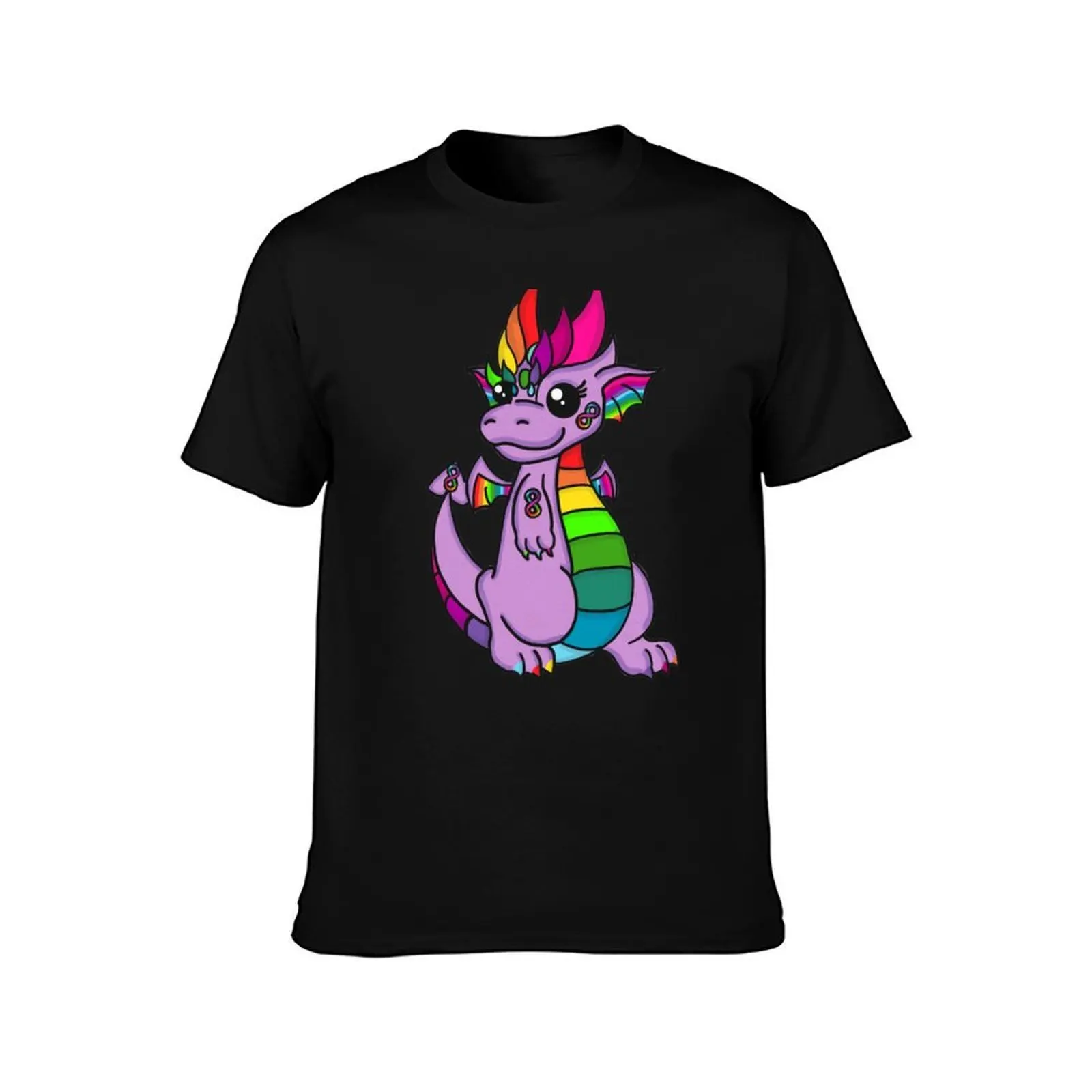 Neurodivergent dragon T-Shirt Athletic Quick Dry for Men T-Shirt