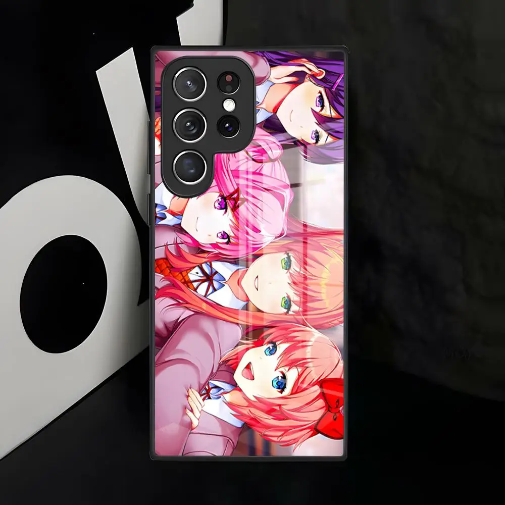 Literature D-Doki Club Phone Case For Samsung S26 S25 Edge S24 S23 S22 Ultra Plus Fe A57 A37 A17 A27 5G Glass Cover