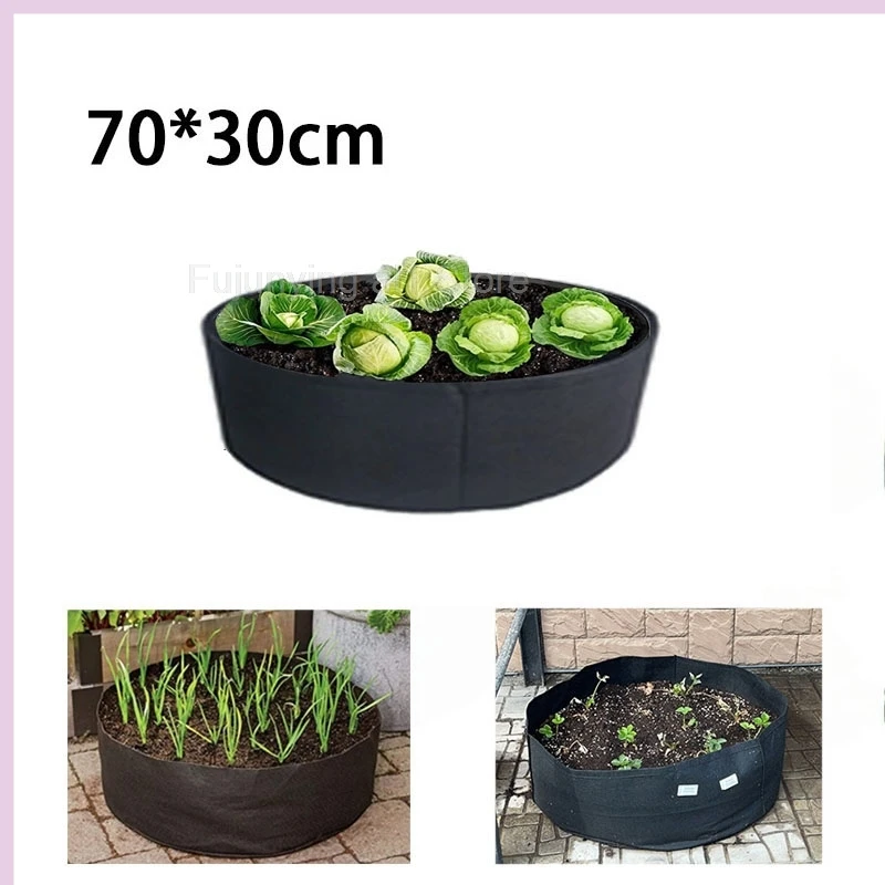 

70x30cm big plant flower pots garden bed vegetable seeding grow bags pots plants flowers Planting growing Non-Woven fabric A1