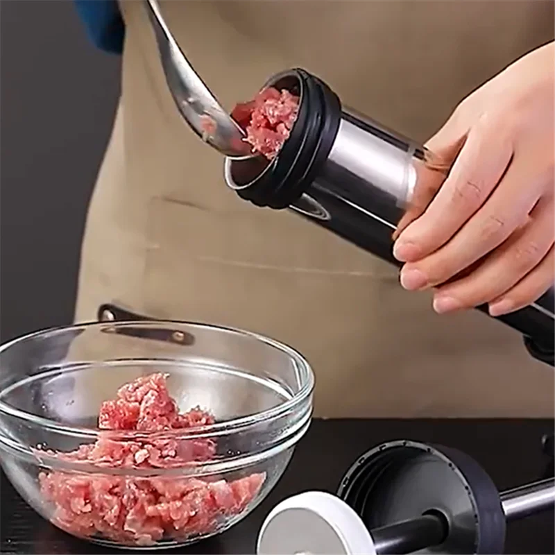 

4 Nozzles Meat Stuffer Filler for Homemade Sausage Kitchen Cooking Tool Manual Sausage Filling Machine Set