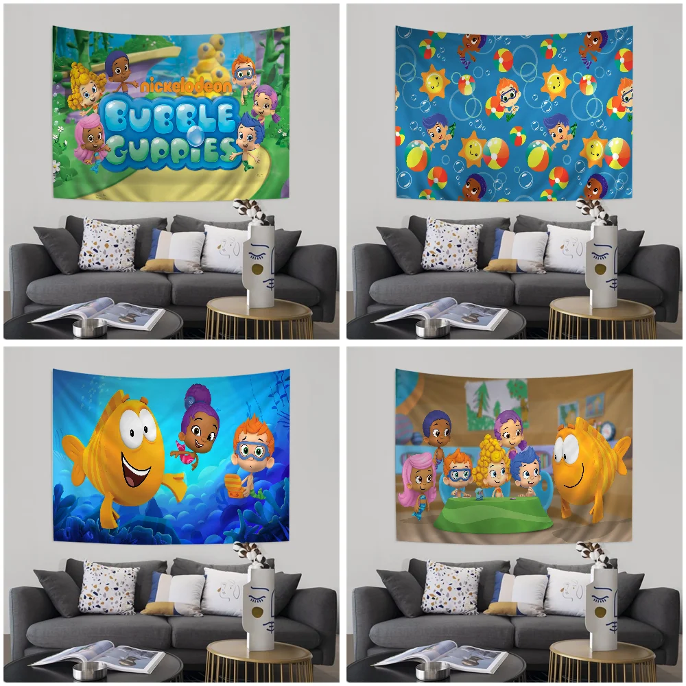 

Bubble Guppies Colorful Tapestry Wall Hanging Hanging Tarot Hippie Wall Rugs Dorm Wall Art Decor