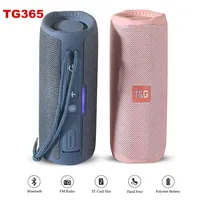 T&G TG365 Portable Bluetooth Speaker Dual Bass LED Wireless Subwoofer Waterproof Outdoor Column Boombox FM AUX BT Music Player
