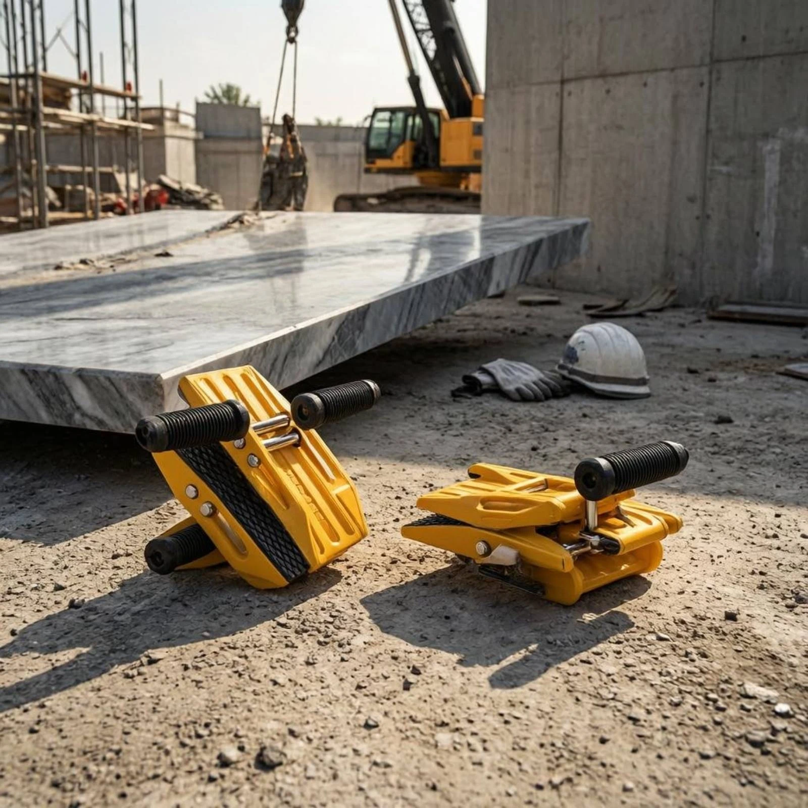 manual-carrying-clamp-ribbed-grips-slab-carrier-clamp-glass-panel-lifter-flat-material-handling-industrial-tool-anti-slip-grip