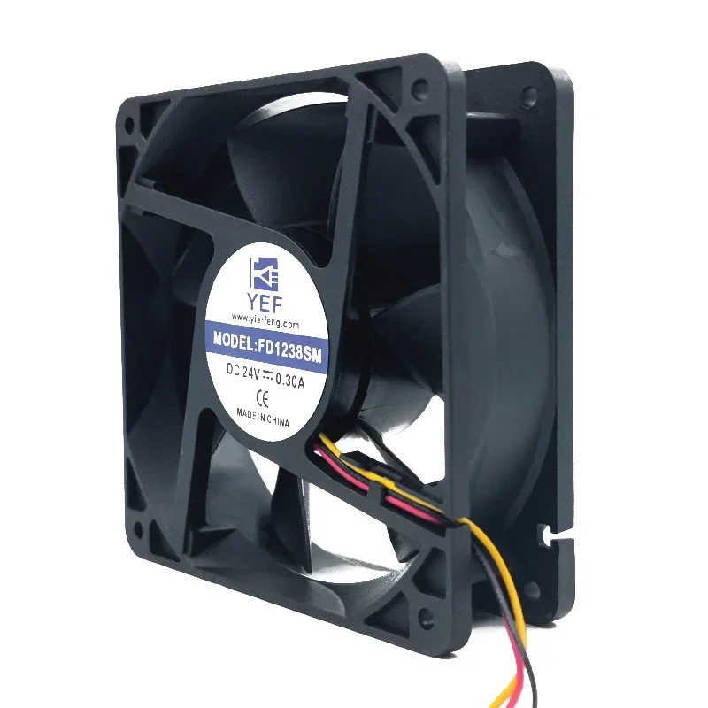 P 120*120*38 مللي متر YEF مروحة FD1238SM DC24V 0.30A 12 سنتيمتر الهيكل العاكس المزدوج الكرة مروحة التبريد #3
