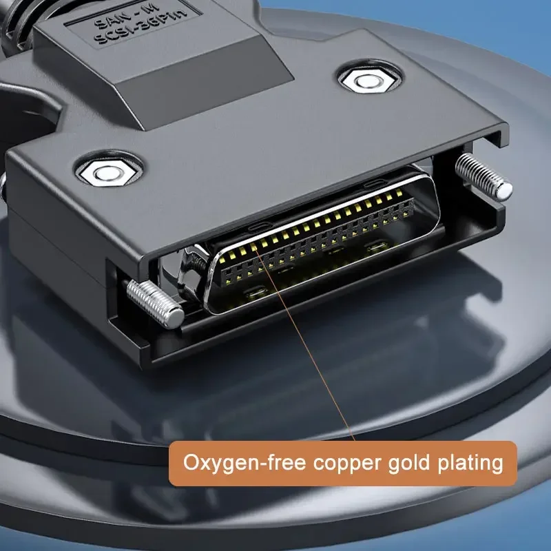 SCSI Servo Data Line CN 14/20/26/36/50Pin Double Shielding Motor IO Signal Control Line Drive Extension Cord for Scanner 0.5-5M